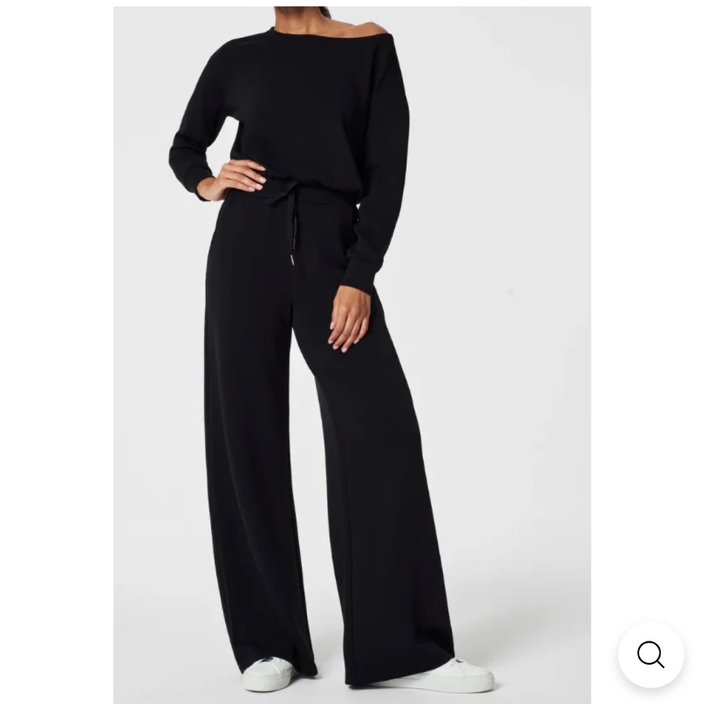 SPANX Black AirEssentials Off-Shoulder Jumpsuit